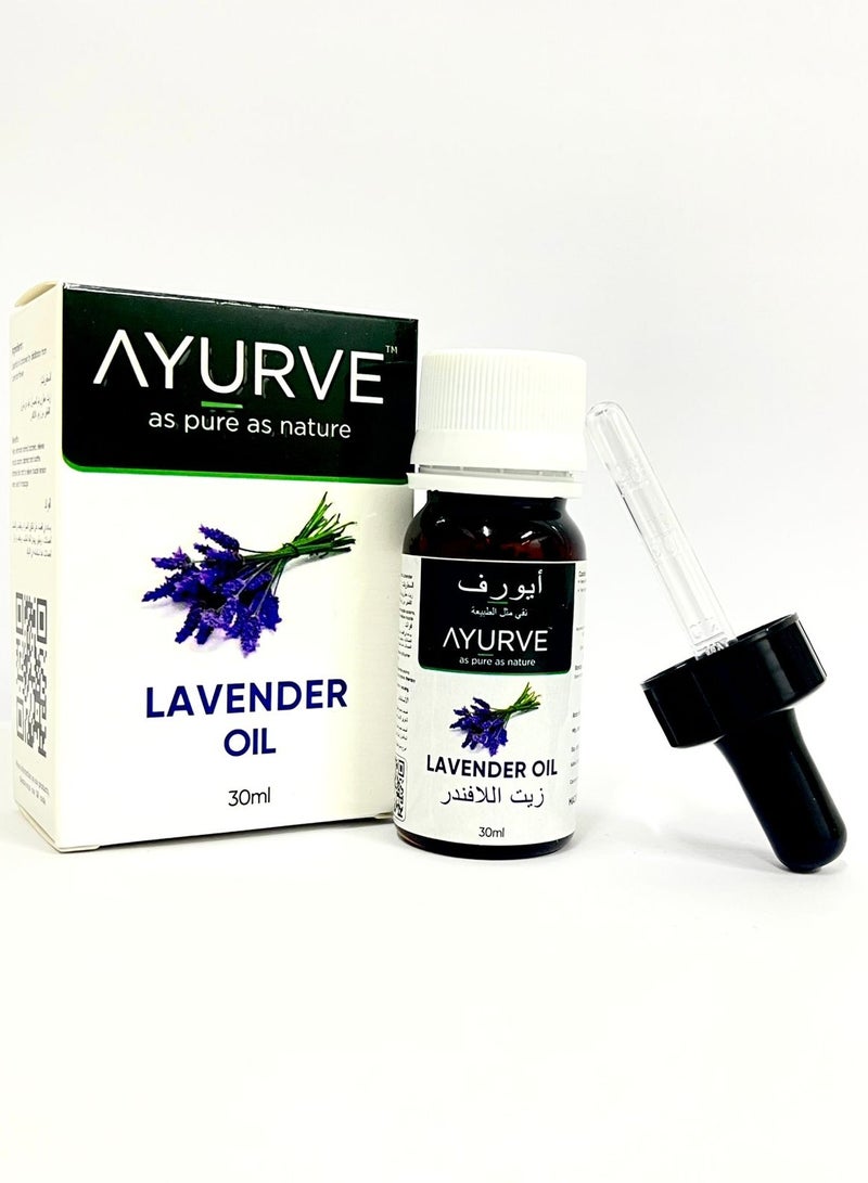 أيورفي زيت اللافندر النقي 30مل – 100% زيت أساسي طبيعي للاسترخاء والعناية بالبشرة والشعر - Image 2