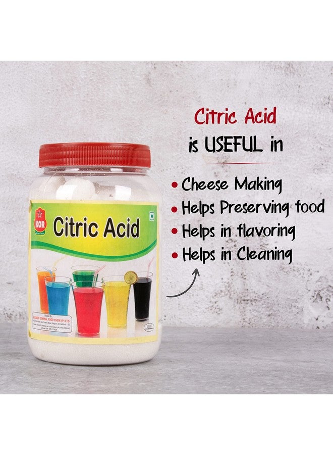 KOR Citric Acid Crystals (Small), 800G (Pack 1) / Food Grade/Nimbusat/Tatri/Multiple Purpose/Nimbu Phool/Lemon Salt/Citric Acid Powder For Baking Making Malai Peda, Jalebi, Poha Chivda, Dhokla - Image 3