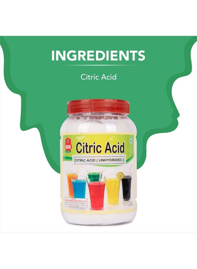 KOR Citric Acid Crystals (Small), 800G (Pack 1) / Food Grade/Nimbusat/Tatri/Multiple Purpose/Nimbu Phool/Lemon Salt/Citric Acid Powder For Baking Making Malai Peda, Jalebi, Poha Chivda, Dhokla - Image 4