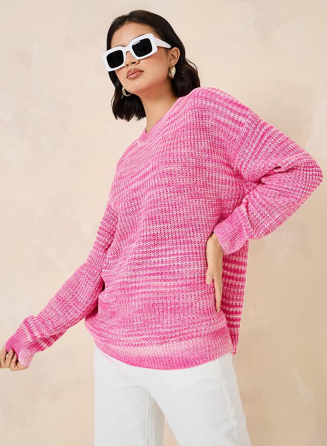 Styli Regular Length Multi Yarn Regular Fit Sweater  - Image 3