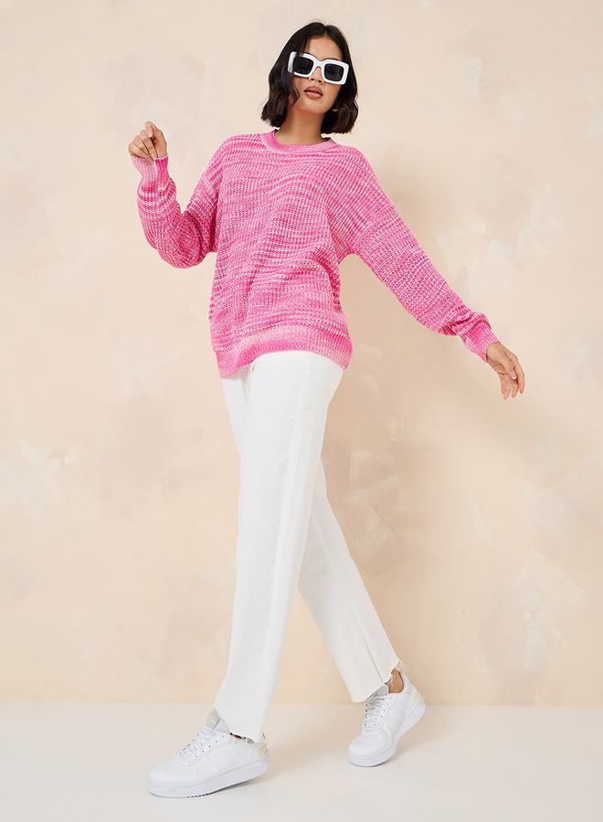Styli Regular Length Multi Yarn Regular Fit Sweater  - Image 2