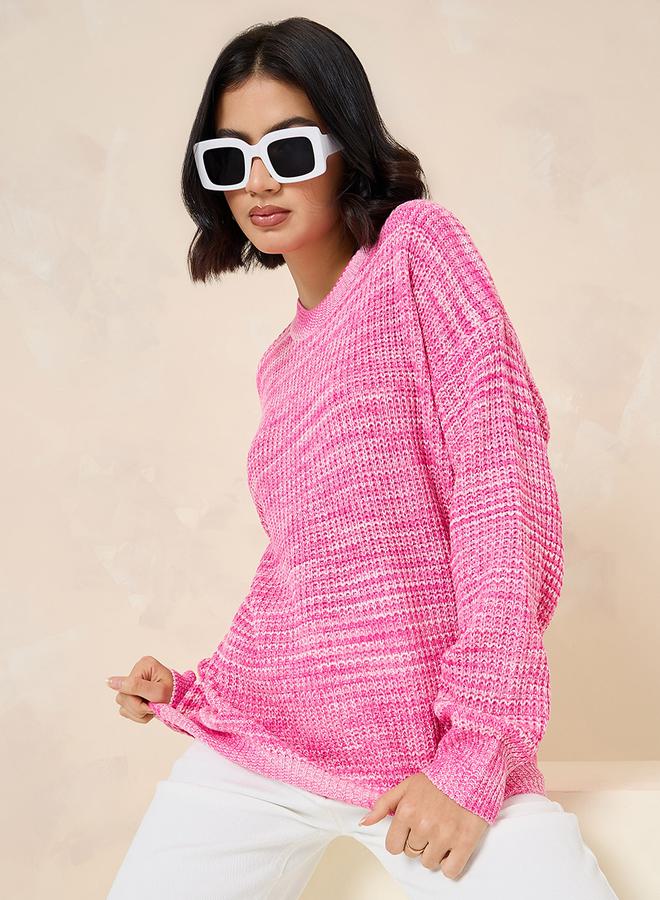 Styli Regular Length Multi Yarn Regular Fit Sweater  - Image 1