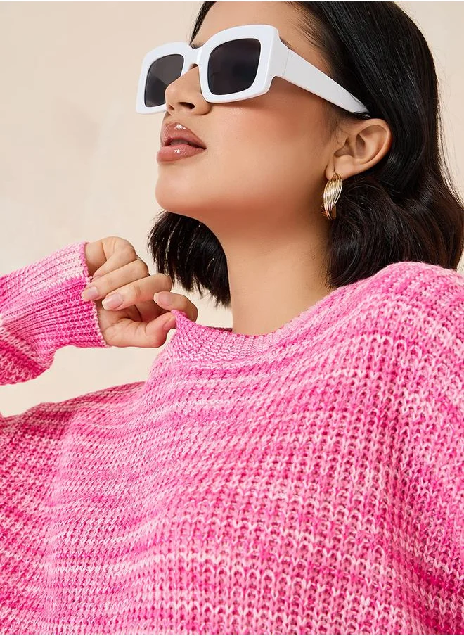 Styli Regular Length Multi Yarn Regular Fit Sweater