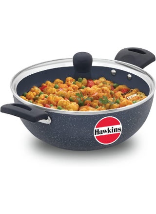3.5 Liters Ceramic Nonstick Deep Kadhai/ Frying Pan With Glass Lid,Induction Compatible,Grey - pzsku/ZE3F0B1B5495BE1DE1C4BZ/45/1743190684/5f581dd7-7a35-4ce4-b09b-b8b4a2f97112