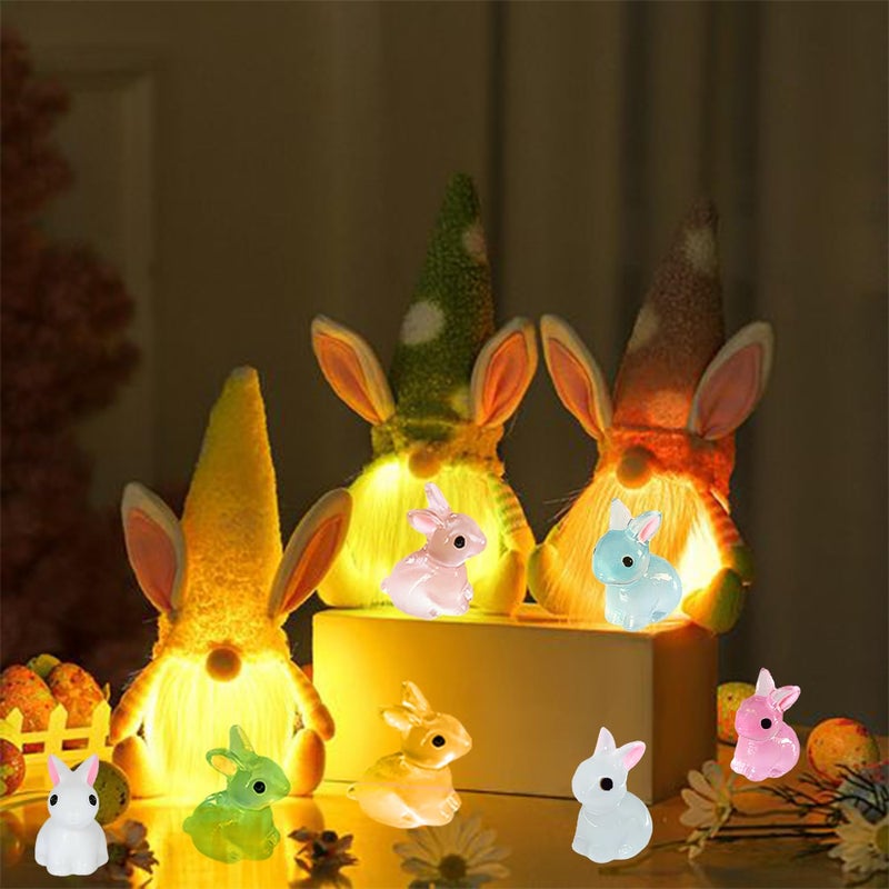 Erewa 36Pcs Easter Mini Resin Animal Figures Rabbits, Little Chicken, Tiny Egg, Miniature Bunny Figurines for Holiday Decorations & Collectibles - Image 4
