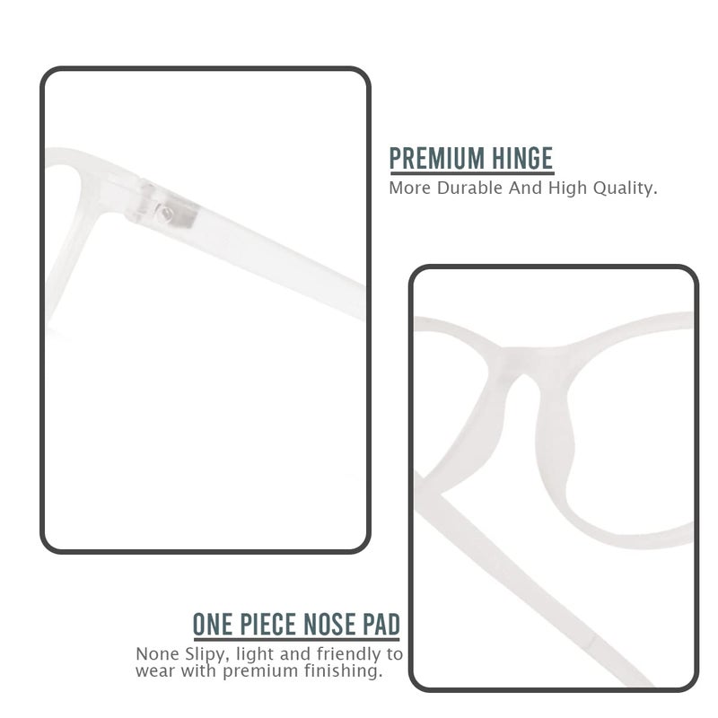 Eymen I Classic Non Prescription Clear Lens Glasses for Women Men Cateye Frame Eyeglasses Multiple Shades - Image 5