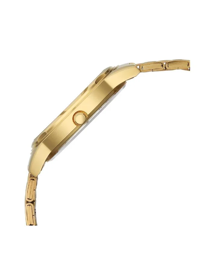تيتان Men Analog Display Watch With Gold Stainless Steel Strap - 1638YM05