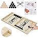 moopok Fast Sling Puck Game Fast Action Super Foosball Table Desktop Battle Slingshot Wooden Air Hockey Board Game Guaranteed Fun for Family Game Night or Friends Party - Image 4