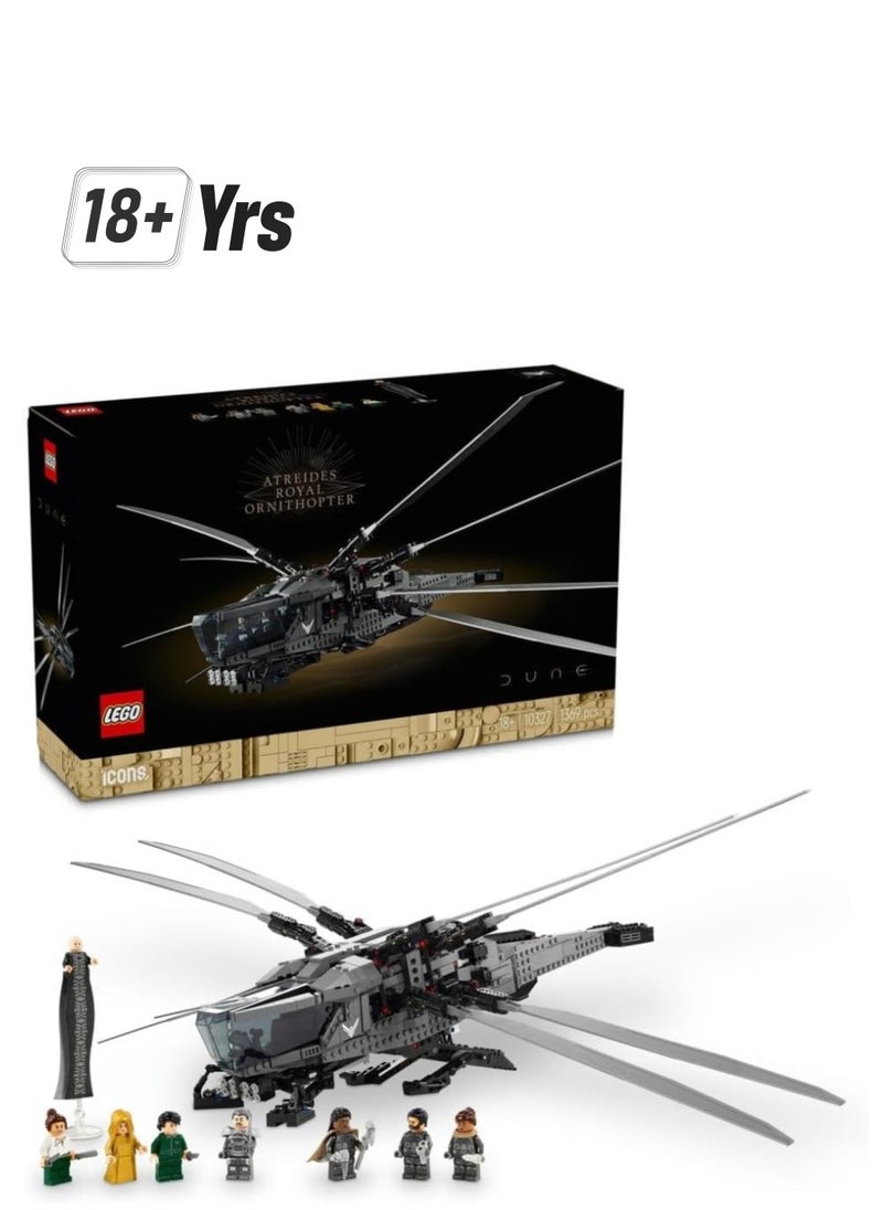 LEGO LEGO Icons Dune Atreides Royal Ornithopter 10327 Building Blocks Toy Set (1369 Pieces)  - Image 1