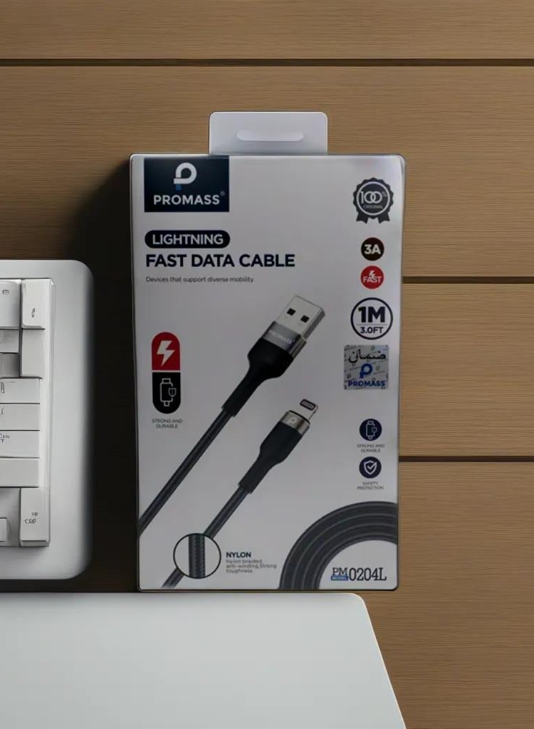 PROMASS TurboCharge Fast Charging Data Cable for Lightning Fast Device Power ups - Image 1