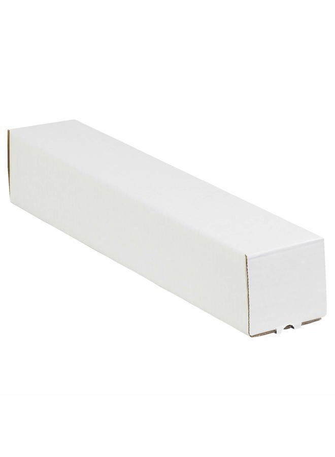 3M Top Pack Supply Square Mailing Tubes, 5" x 5" x 37", White (Pack of 25) - Image 1