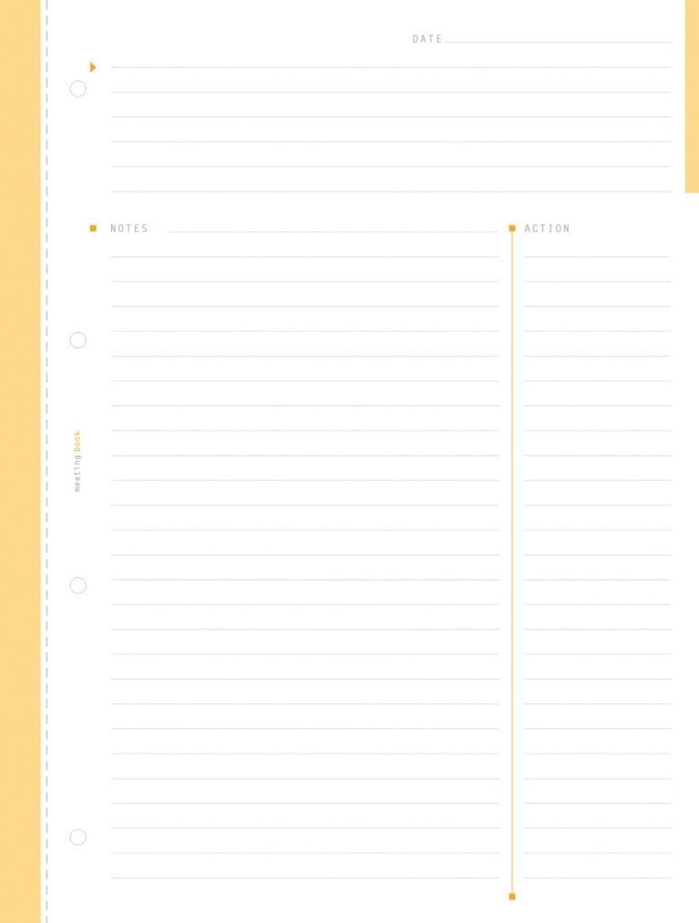 Rhodia Rhodia Meeting Books 885 X 1169 Inches Pack of 2 Black and Orange  - Image 2
