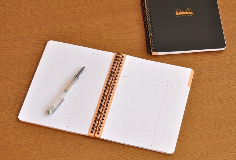 Rhodia Rhodia Meeting Books 885 X 1169 Inches Pack of 2 Black and Orange  - Image 5