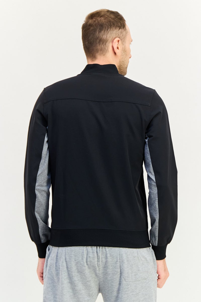 SKECHERS Men Sportswear Fit Long Sleeve Outdoor Jacket, Black - Image 4