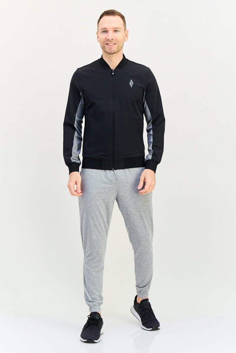 SKECHERS Men Sportswear Fit Long Sleeve Outdoor Jacket, Black - Image 2