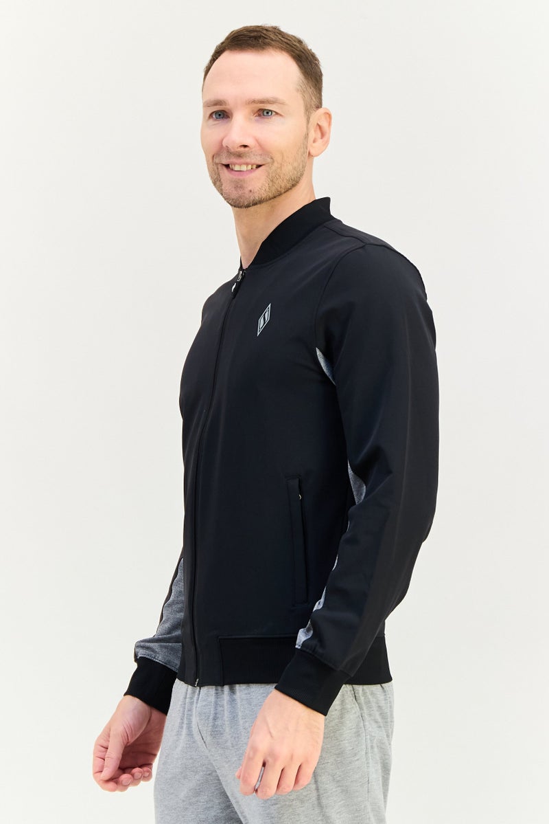 SKECHERS Men Sportswear Fit Long Sleeve Outdoor Jacket, Black - Image 3