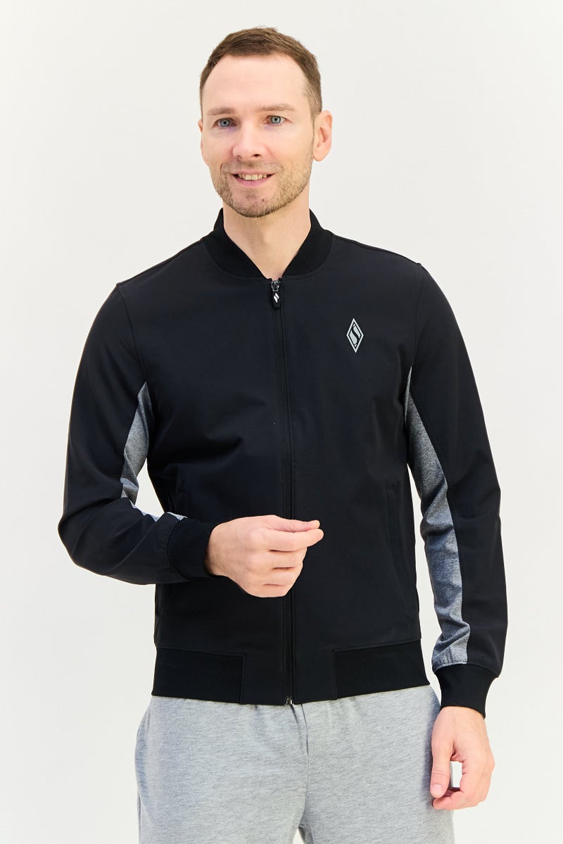 SKECHERS Men Sportswear Fit Long Sleeve Outdoor Jacket, Black - Image 1