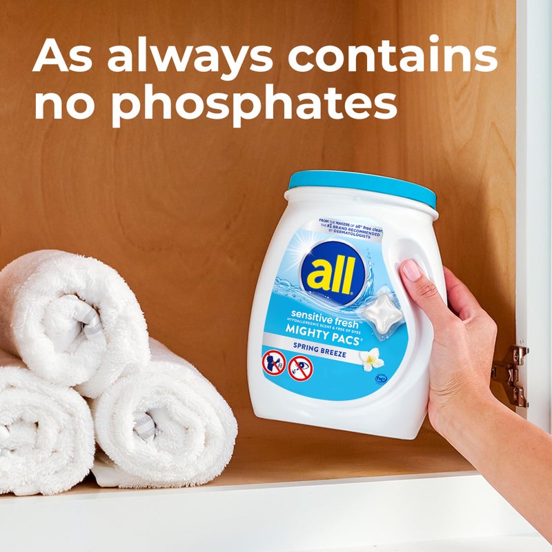 all Unit Dose Laundry Detergent, Mighty Pacs, Sensitive Fresh, 60 Count - Image 3