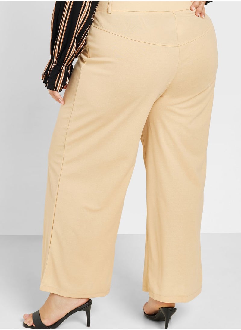 Ella Plus - High Waist Wide Leg Pants - Image 1