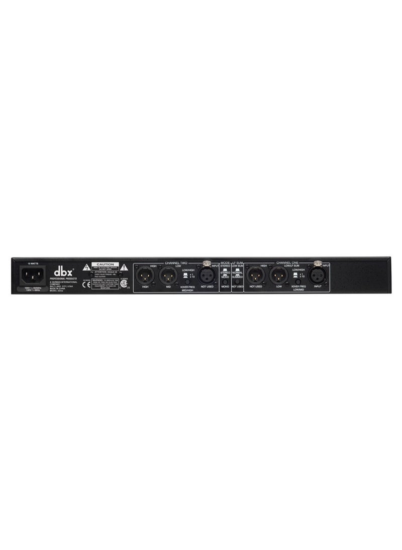 DBX DBX 223XS Stereo 2-Way, Mono 3-Way Crossover with XLR Connectors  - Image 1