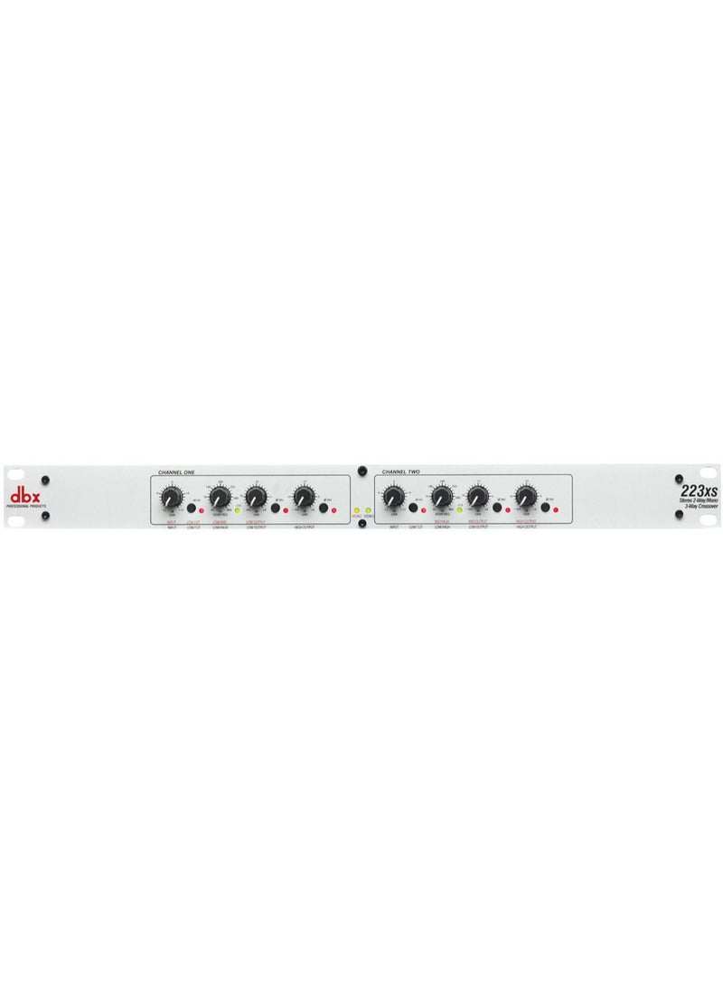 DBX DBX 223XS Stereo 2-Way, Mono 3-Way Crossover with XLR Connectors  - Image 2