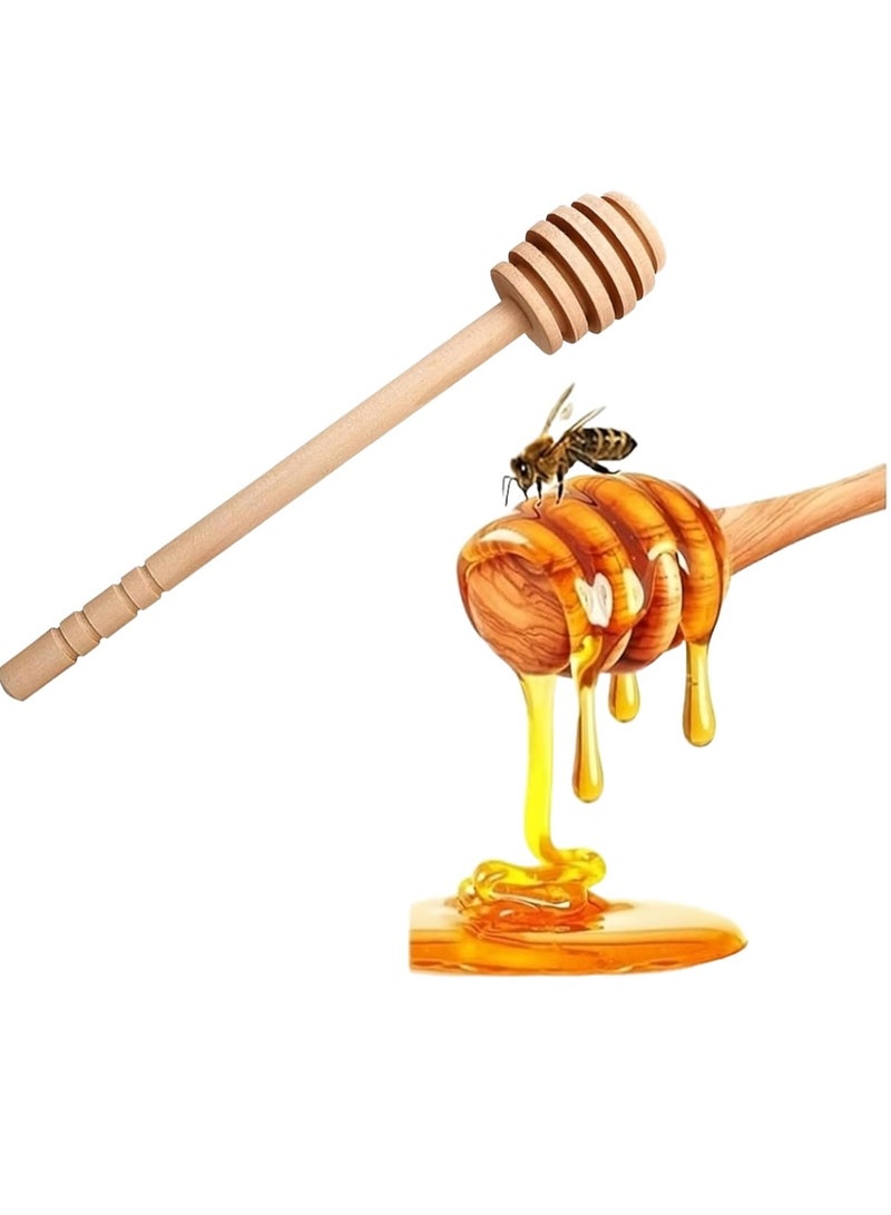Lavish Natural Wood Honey Spoon | 16CM | 3-PACK | Honey Dipper Sticks | Drizzling | Stirring | Dispensing Honey | Jam | Syrup | Eco-Friendly | Kitchen & Party Favors - Image 2