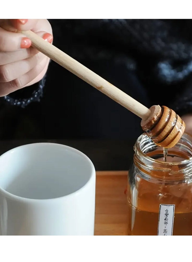 Lavish Natural Wood Honey Spoon | 16CM | 3-PACK | Honey Dipper Sticks | Drizzling | Stirring | Dispensing Honey | Jam | Syrup | Eco-Friendly | Kitchen & Party Favors - Image 3