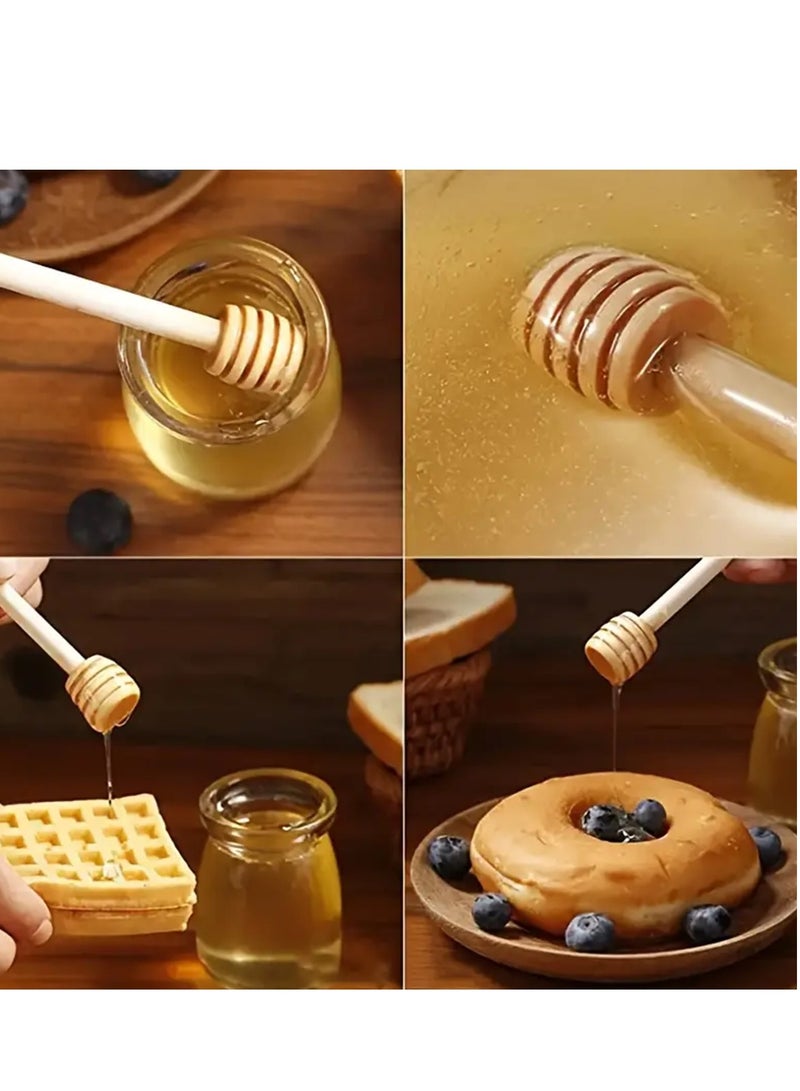 Lavish Natural Wood Honey Spoon | 16CM | 3-PACK | Honey Dipper Sticks | Drizzling | Stirring | Dispensing Honey | Jam | Syrup | Eco-Friendly | Kitchen & Party Favors - Image 5