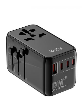 120W Travel Power Adapter Gen III technology, International Adapter with 1 USB-A & 3 USB-C PD Fast Charging, Universal Travel Adaptor for Smart Phone, Laptops, Worldwide Plug - pzsku/ZE3F1259B3647F7B024C8Z/45/1746194782/f5ec24c9-31e5-49ed-9846-2067b15172c1