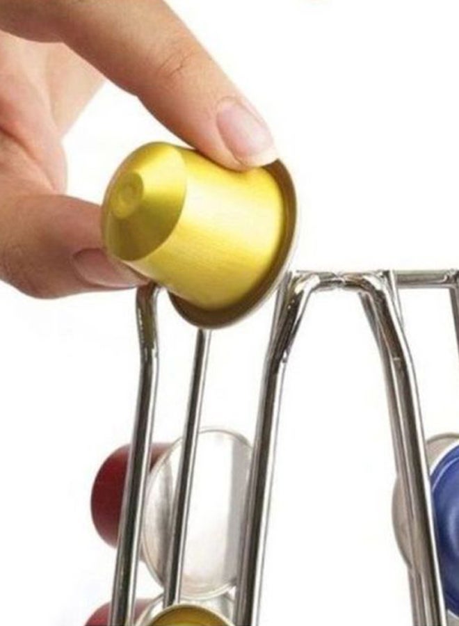 نسبرسو حامل كبسولات قهوة بمسند - 40 كبسولة فضي - Image 3