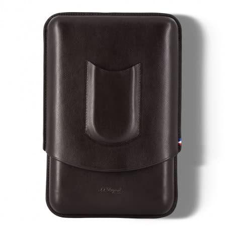 S.T.Dupont حالات السيجار 5 أصابع من جلد ومعدن ST Dupont