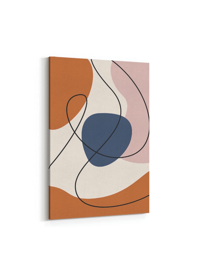 LOWHA Framed Canvas Wall Art Stretched Over Wooden Frame with Abstract Painting  - Image 4