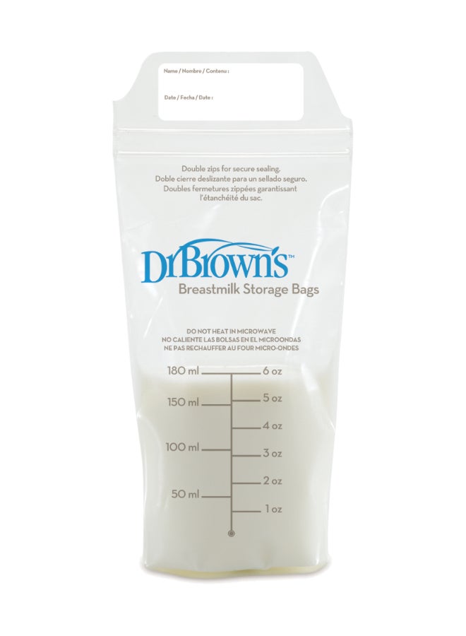 Dr. Brown’s Breastmilk Storage Bag, 6 Oz/180 Ml, Pack Of  25 - Image 1