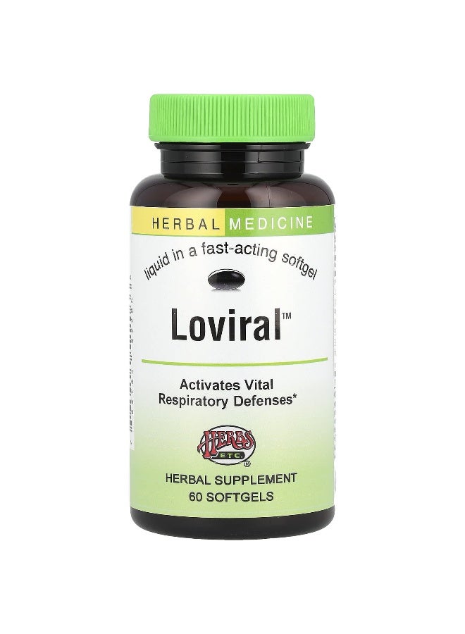 Herbs Etc., Loviral™, 60 Softgels (Packaging may vary) - Image 1