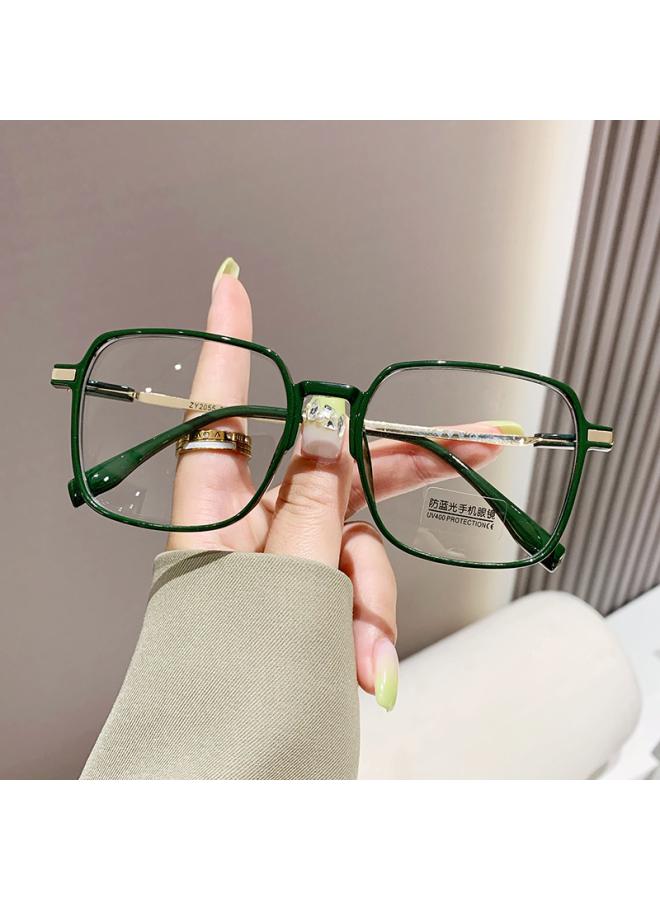 Generic New Korean-style Anti-blue Light Non-power Glasses Retro Square Glasses Frame Plain Plain Glasses Myopia Finished Glasses 