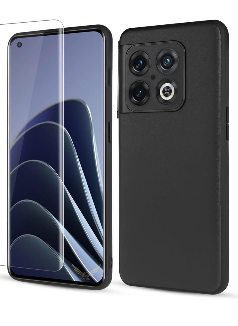 ELTRAZONE OnePlus 10 Pro 5G Case with Screen Protector - Ultra Slim Soft Silicone Liquid Case, Shockproof Full Body Protection Cover (6.7 Inch) - Image 1