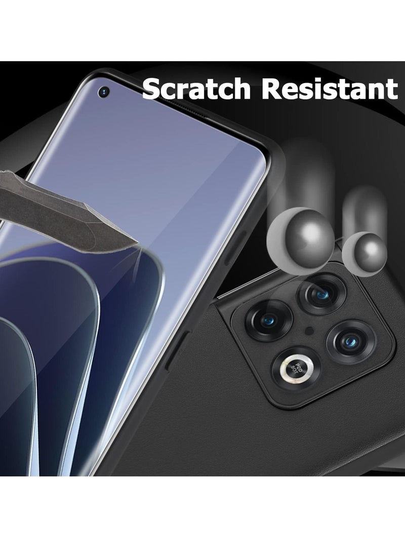 ELTRAZONE OnePlus 10 Pro 5G Case with Screen Protector - Ultra Slim Soft Silicone Liquid Case, Shockproof Full Body Protection Cover (6.7 Inch) - Image 3