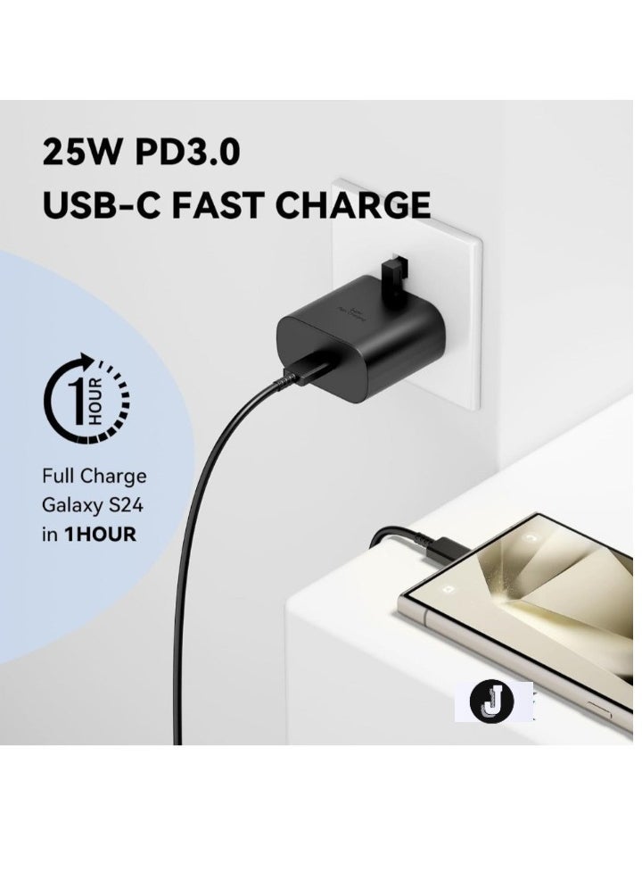 JAJEEK Super Fast Samsung Charger – USB-C Plug & 6 Feet Cable, Wall Charger for Samsung Galaxy S24 Ultra, S24, S24+, S23, S22, S21, A Series, and More - Image 2