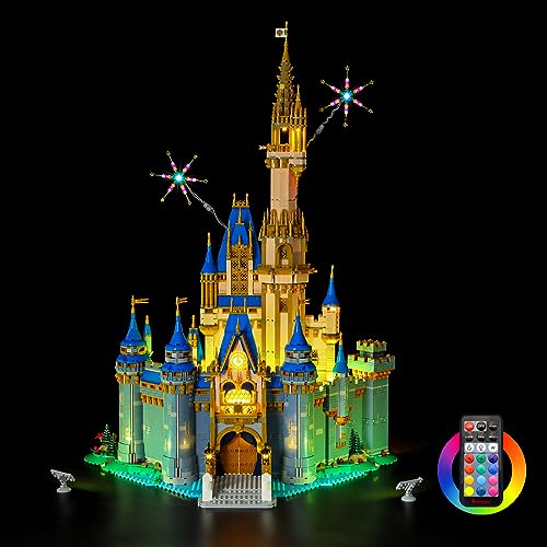 BRIKSMAX Led Lighting Kit for LEGO43222 Disney CastleRemote Control Version  Compatible with Lego Disney Building Blocks Model Not Include Lego Set - Image 1