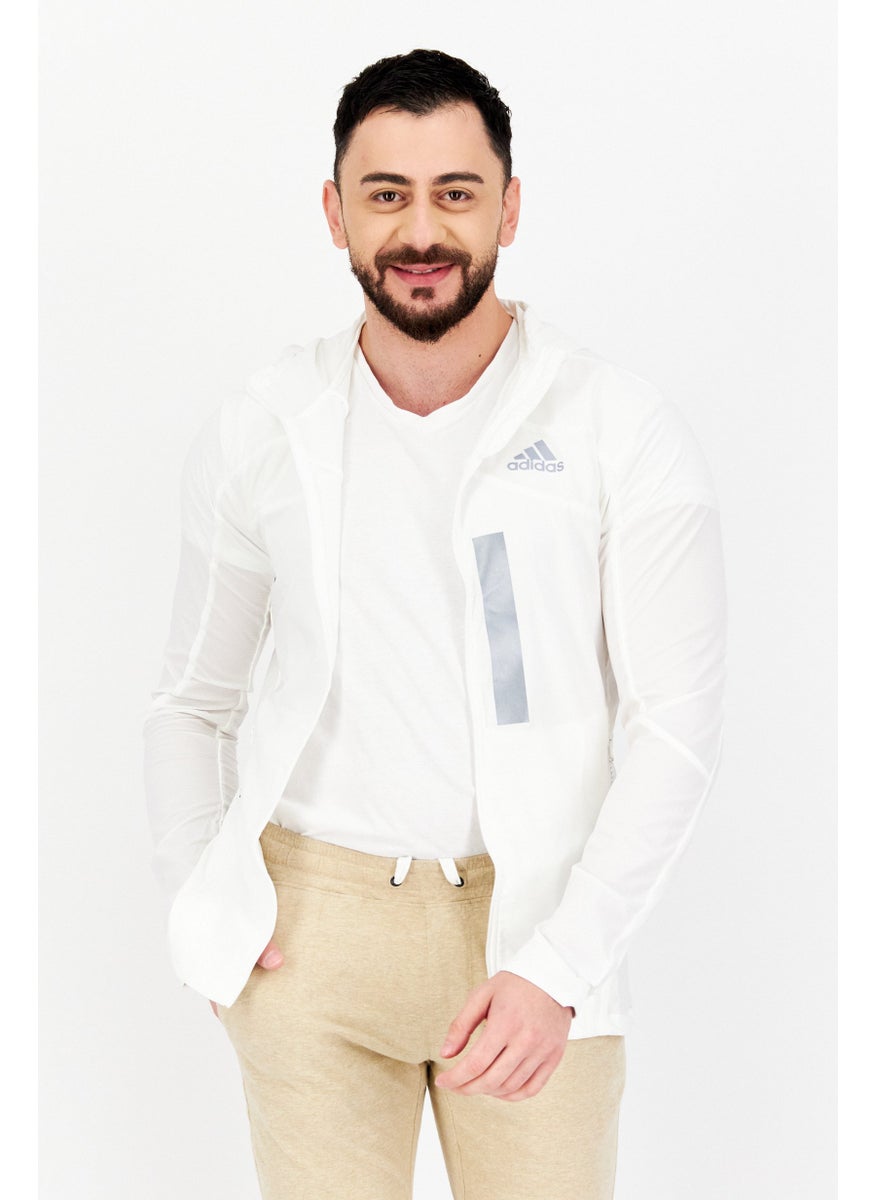 Men Sportswear Fit Long Sleeves Outdoor Jacket, White - pzsku/ZE3F1AFBEB0F6B0AB71D5Z/45/_/1724350873/7af3c576-79e1-41bc-b994-48eb54976b51