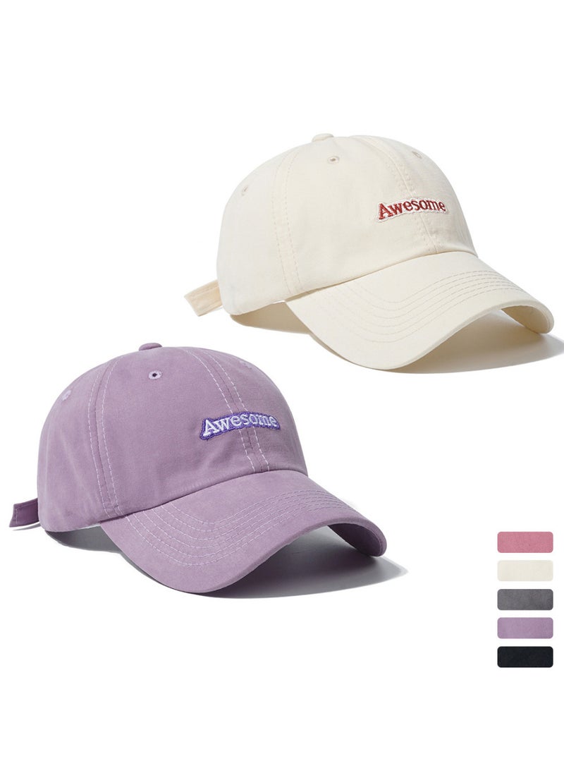 Candy Color Baseball Cap Unisex Spring Summer Sun Protection Pink
