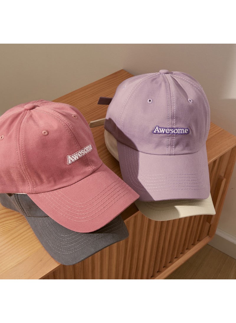 Candy Color Baseball Cap Unisex Spring Summer Sun Protection Pink