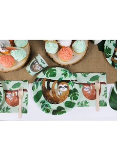 Merrilulu Merrilulu Sloth Party Cups, 12 ct | Paper Cups | Sloth Party Tableware | Tropical Party Cups  - Image 2