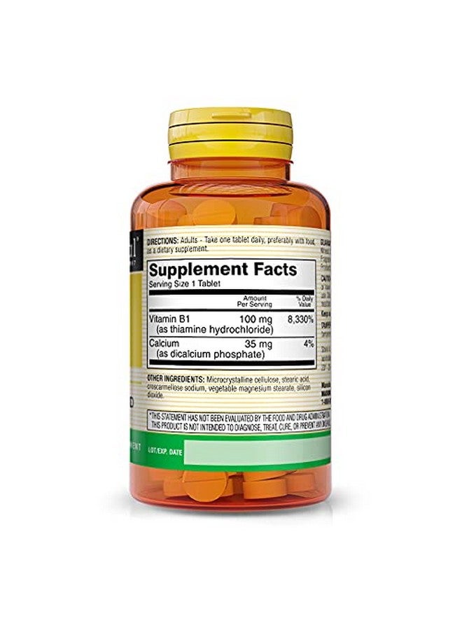 Mason Natural Vitamin B1 (Thiamin) 100 mg, Healthy Conversion of Food into Energy, Supports Nerve and Immune Health, 100 Tablets (Pack of 3) - Image 2