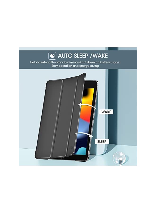 Procases ProCase iPad 10.2 Case 9th Gen 2021/ iPad 8th Gen 2020/ 7th Gen 2019, Slim Stand Hard Back Shell Protective Smart Cover Case for 10.2 Inch iPad 9/8/7 -Grey - Image 4