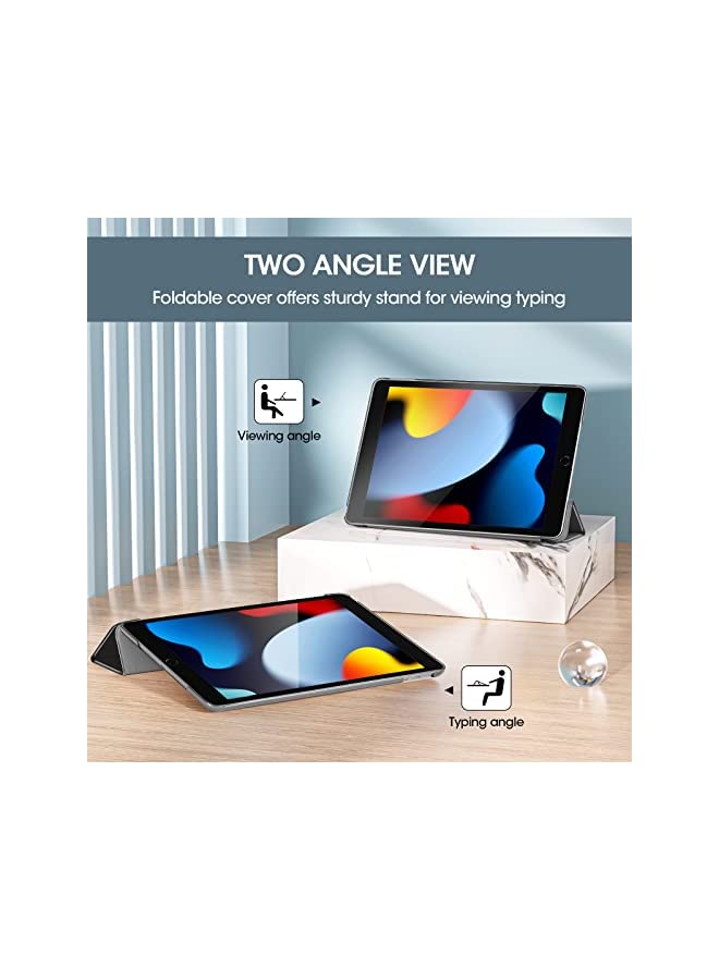 Procases ProCase iPad 10.2 Case 9th Gen 2021/ iPad 8th Gen 2020/ 7th Gen 2019, Slim Stand Hard Back Shell Protective Smart Cover Case for 10.2 Inch iPad 9/8/7 -Grey - Image 3