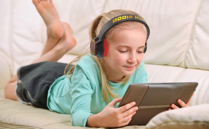 eKids Black Widow Kids Bluetooth Headphones, Wireless Headphones with Microphone Includes Aux Cord, Volume Reduced Kids Foldable Headphones for School, Home, or Travel - Image 3