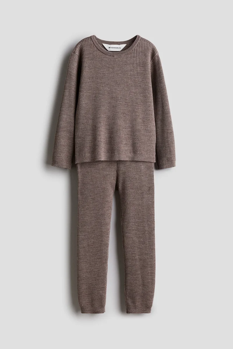 H&M 2-piece merino wool set