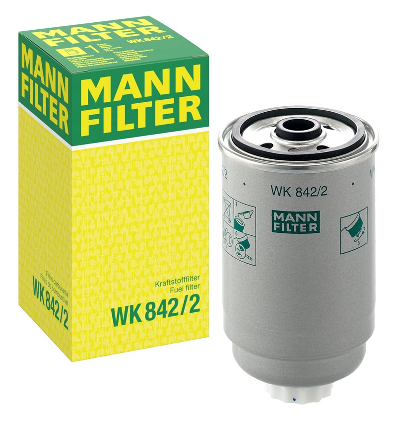 MANN FILTER MANN-FILTER Original Fuel filter WK 842/2 – For Passenger Cars, Trucks, Buses and Utility Vehicles  - Image 1