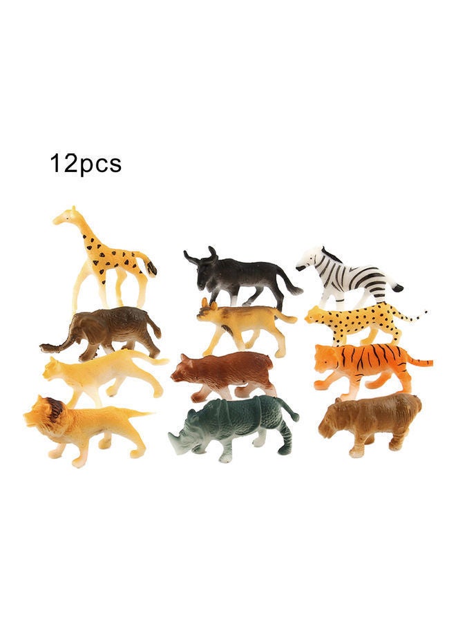 NIBEMINENT 12-Piece Hand Painted Wild Animal Model - Image 1